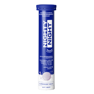 WAKEY WAKEY Nighty Night Sleep Effervescent Elderberry Flavour 14 Tablets
