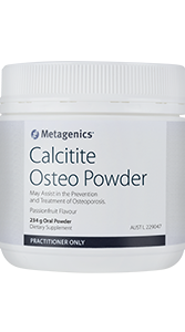 Metagenics Calcitite Osteo Powder Passionfruit flavour 234 g Oral Powder