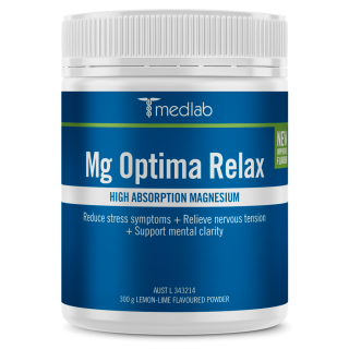 Medlab Mg Optima Relax 300g Lemon Lime