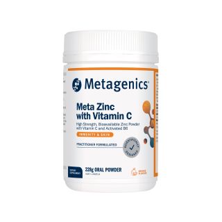 Metagenics Meta Zinc with Vitamin C Orange 228g Powder