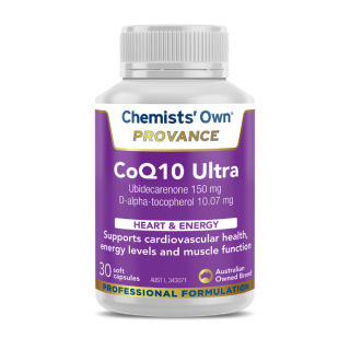 Chemists' Own Provance CoQ10 Ultra 30 Capsules