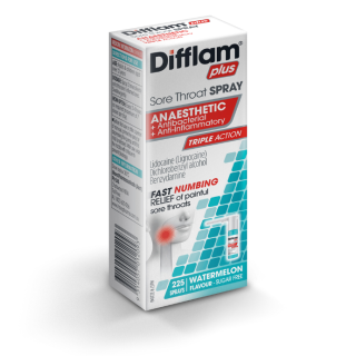 Difflam Plus Anaesthetic Sore Throat Spray 225 Sprays