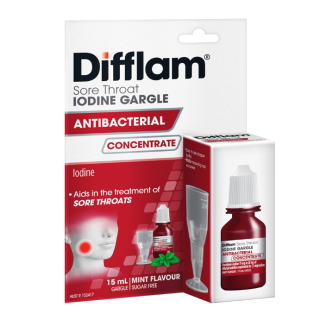 Difflam Sore Throat Gargle Concentrate with Iodine 15mL