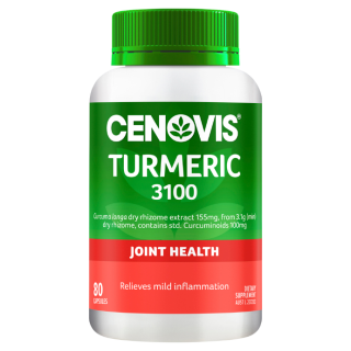 Cenovis Turmeric 3100 with Curcuminoids for Joint Health 80 Capsules