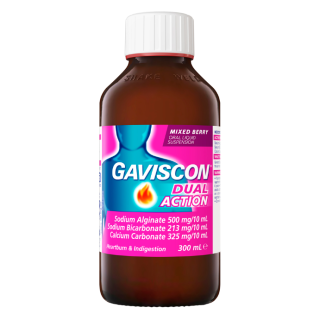 Gaviscon Dual Action Liquid Mixed Berry 300mL
