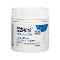 Give Back Health Clinic Collection Premium Organic Lion's Mane 80g