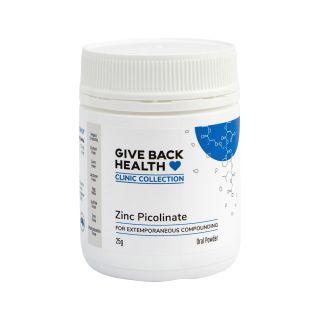 Give Back Health Clinic Collection Zinc Picolinate Oral Powder 25g