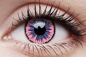 ColourVUE UV Glow Pink Jubilee Contact Lens