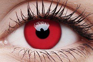 ColourVUE UV Glow Red Contact Lens