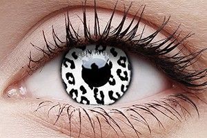 ColourVUE UV Glow White Leopard Contact Lens