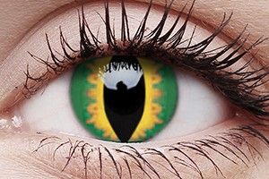 ColourVUE Crazy Lens Green Dragon Contact Lens