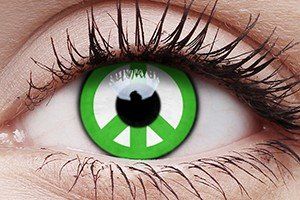 ColourVUE Crazy Lens Green Peace Contact Lens