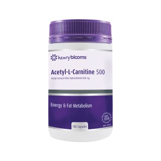 Henry Blooms Acetyl-L-Carnitine 500 180 Capsules