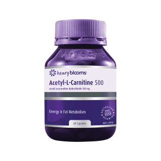 Henry Blooms Acetyl-L-Carnitine 500 60 Capsules
