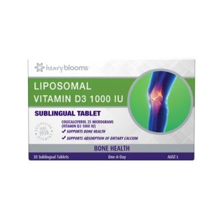 Henry Blooms Liposomal Vitamin D3 1000IU Sublingual 30 Tablets