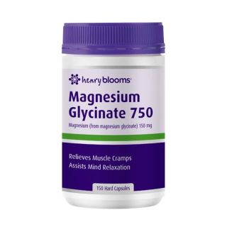 Henry Blooms Magnesium Glycinate 750 150 Capsules