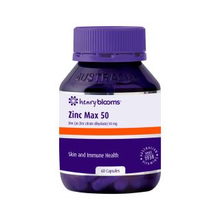 Henry Blooms Zinc Max 50 60 Capsules