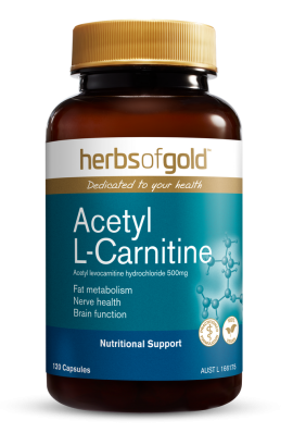Herbs of Gold Acetyl L-Carnitine 120 Capsules