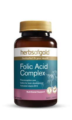 Herbs of Gold Folic Acid Complex 60 Tablets