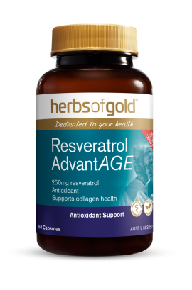 Herbs of Gold Resveratrol AdvantAGE 60 Capsules