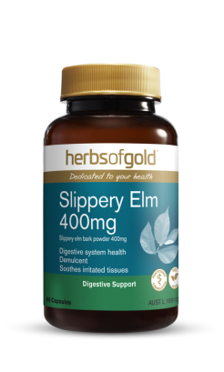 Herbs of Gold Slippery Elm 400mg 60 Capsules