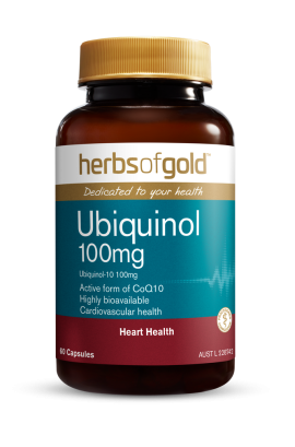 Herbs of Gold Ubiquinol 100mg 60 Capsules