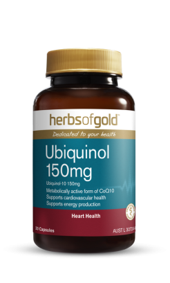 Herbs of Gold Ubiquinol 150mg 30 Capsules