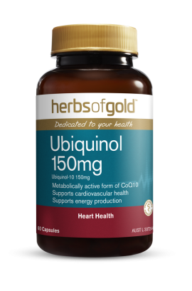 Herbs of Gold Ubiquinol 150mg 60 Capsules