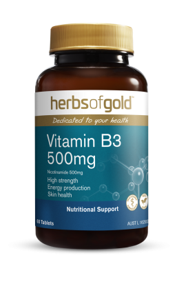 Herbs of Gold Vitamin B3 500mg 60 Tablets