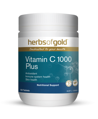 Herbs of Gold Vitamin C 1000 Plus 120 Tablets