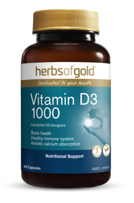Herbs of Gold Vitamin D3 1000 240 Capsules