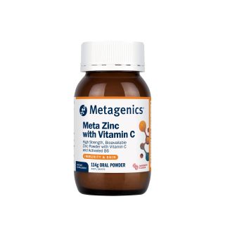 Metagenics Meta Zinc with Vitamin C Raspberry 114g Powder