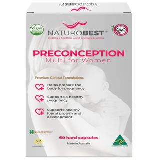 NaturoBest Preconception Multi for Women 60 Capsules