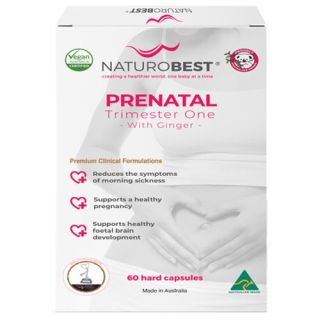 NaturoBest Prenatal Trimester One with Ginger 60 Capsules