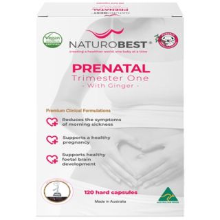 NaturoBest Prenatal Trimester One with Ginger 120 Capsules