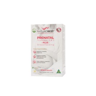 NaturoBest Prenatal Trimester 2 & 3 Plus Breastfeeding 60 Capsules