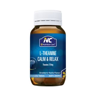 Nutrition Care L-Theanine Calm & Relax Chewable 60 Chewable Tablets