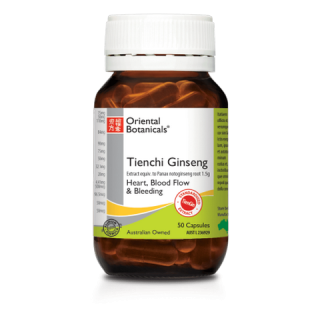 Oriental Botanicals Tienchi Ginseng 50 Vegetarian Capsules