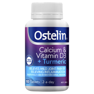 Ostelin Calcium & Vitamin D3 + Turmeric 100 Tablets