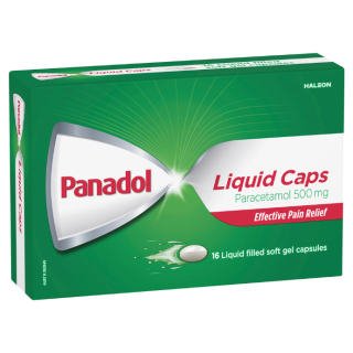 Panadol Liquid Capsules Paracetamol 500mg 16 Liquid Capsules