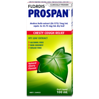 Prospan Chesty Cough Relief Ivy Leaf Extract Natural Cherry Flavour 100mL
