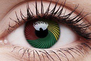 ColourVUE Crazy Lens Rasta Contact Lens