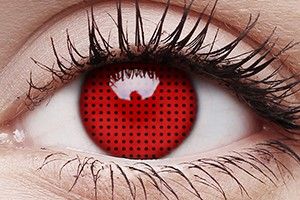 ColourVUE Crazy Lens Red Screen Contact Lens