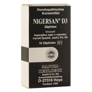 Sanum Nigersan (D3) Suppositories x 10 Pack