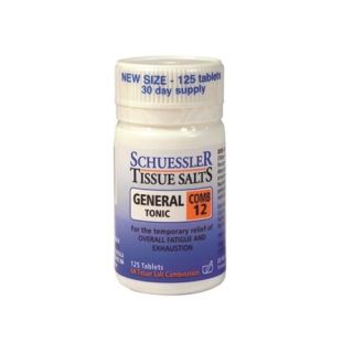 Schuessler Tissue Salts Comb 12 General Tonic 125 Tablets
