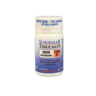 Schuessler Tissue Salts Comb D Skin Disorders 125 Tablets