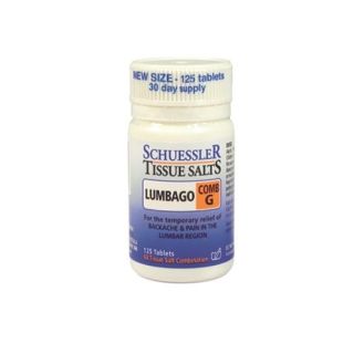 Schuessler Tissue Salts Comb G Lumbago 125 Tablets