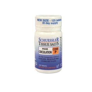 Schuessler Tissue Salts Comb P Poor Circulation 125 Tablets
