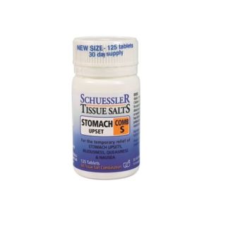 Schuessler Tissue Salts Comb S Stomach Upset 125 Tablets