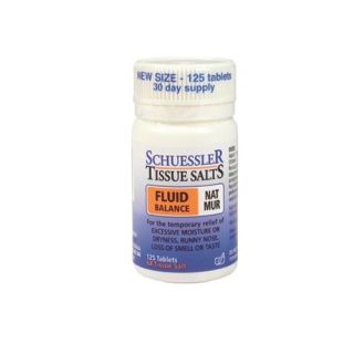 Schuessler Tissue Salts Nat Mur 6X Fluid Balance 125 Tablets